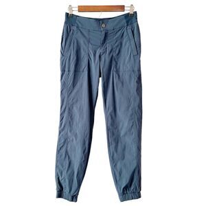 Athleta Blue Rip Stop Expedition Hiking Jogger Pants with Pockets 2